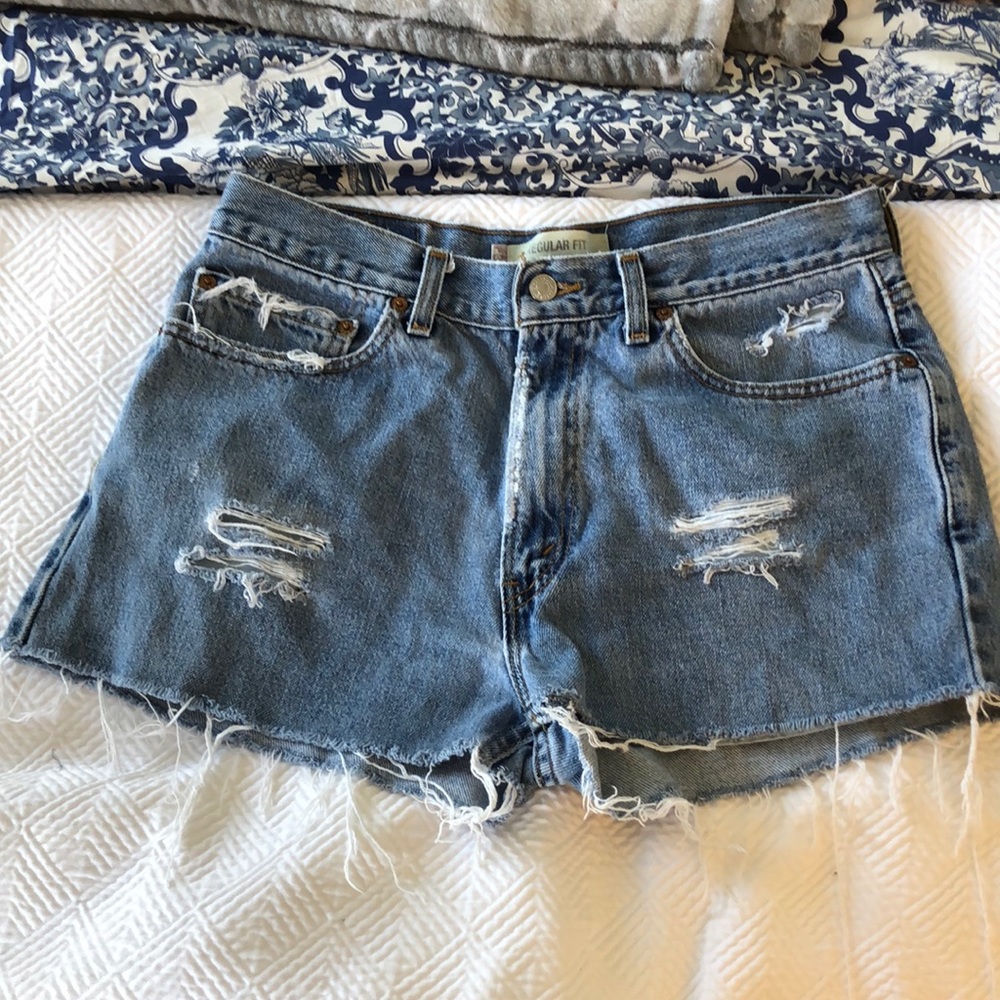 Levi 505 denim shorts